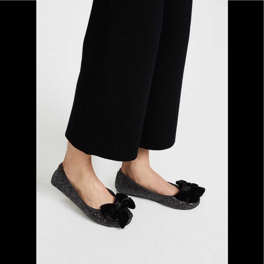 NIB Kate Spade Sussex Black Ballet Flats Shoes - Picture 1 of 6